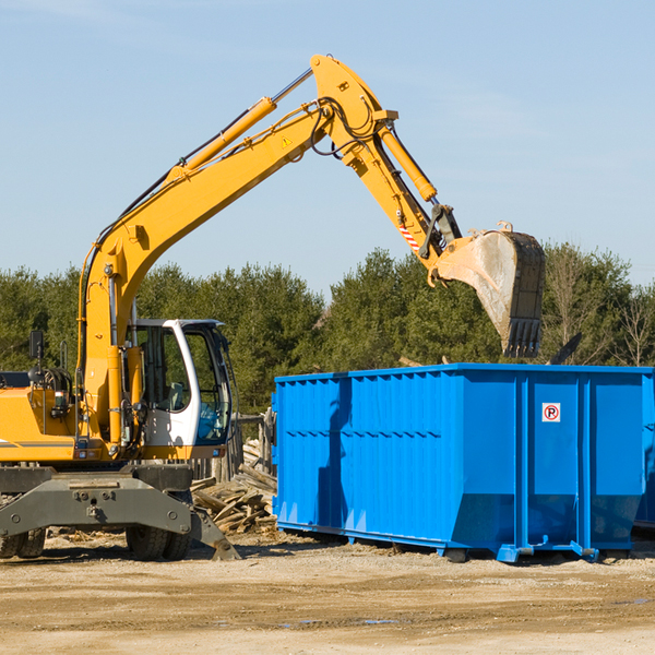 can i choose the location where the residential dumpster will be placed in Cross Fork Pennsylvania